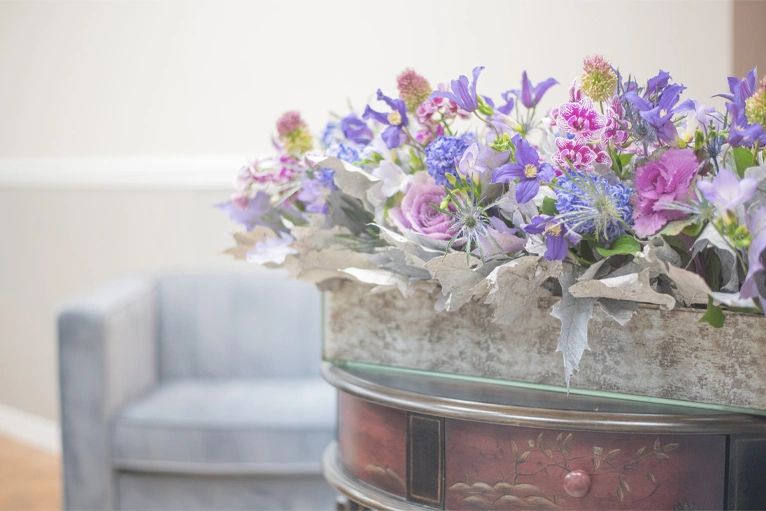 reception area decoration in signature smile general and cosmetic dentistry