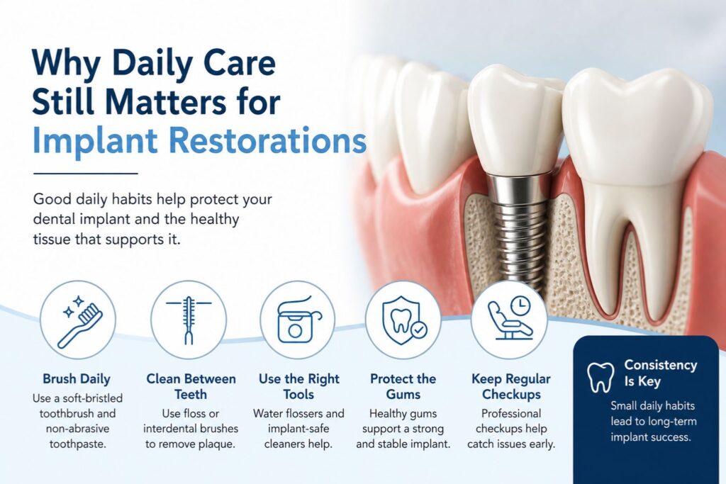 daily care dental implants restorations