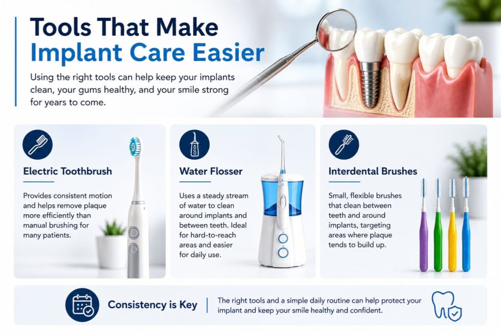 tools that make implant care easier