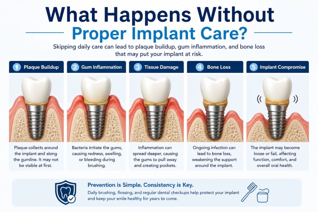 what happens without proper implant care